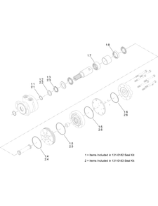 Hydraulic Motor Assembly No. Au8hm24048 Diagram and Parts List for 23898 400000000 - 999999999 Toro Lawn Tractor Accessories