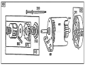 Page M Diagram and Parts List for 70060 59000001-59999999 - 1995 Toro Lawn Tractor