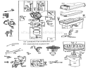 Briggs & Stratton Model No 195707-0121-01 Diagram and Parts List for 70060 6900001-6999999 - 1996 Toro Lawn Tractor