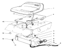 Seat & Gas Tank Assembly Diagram and Parts List for 70060 6900001-6999999 - 1996 Toro Lawn Tractor