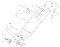 Handle Assembly Diagram and Parts List for 70060 79000001-79999999 - 1997 Toro Lawn Tractor