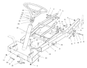 Frame Assembly Diagram and Parts List for 70060 89000001-89999999 - 1998 Toro Lawn Tractor