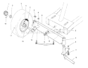 Front Axle Assembly Diagram and Parts List for 70060 89000001-89999999 - 1998 Toro Lawn Tractor