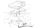Seat & Gas Tank Assembly Diagram and Parts List for 70060 89000001-89999999 - 1998 Toro Lawn Tractor