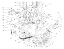 Transmission & Linkage Assembly Diagram and Parts List for 70060 89000001-89999999 - 1998 Toro Lawn Tractor