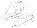 Front Tower Assembly Diagram and Parts List for 70081 7900001-7999999 - 1997 Toro Lawn Tractor