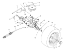 Rear Axle Assembly Diagram and Parts List for 70081 7900001-7999999 - 1997 Toro Lawn Tractor