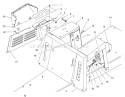 Seat Body & Side Panel Assembly Diagram and Parts List for 70081 7900001-7999999 - 1997 Toro Lawn Tractor