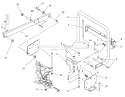 Stand Bar Assembly Diagram and Parts List for 70081 7900001-7999999 - 1997 Toro Lawn Tractor