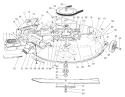 Mower Assembly-Recycler Diagram and Parts List for 70082 8900001-8999999 - 1998 Toro Lawn Tractor