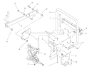 Stand Bar Assembly Diagram and Parts List for 70082 8900001-8999999 - 1998 Toro Lawn Tractor