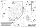 Engine Briggs & Stratton Model 28m707-1182-E1 Diagram and Parts List for 70082 8900001-8999999 - 1998 Toro Lawn Tractor