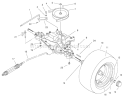 Rear Axle Assembly Diagram and Parts List for 70084 8900001-8999999 - 1998 Toro Lawn Tractor