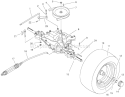 Rear Axle Assembly Diagram and Parts List for 70089 220000001-220999999 - 2002 Toro Lawn Tractor