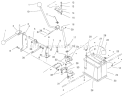 Transmission Linkage Assembly Diagram and Parts List for 70089 220000001-220999999 - 2002 Toro Lawn Tractor