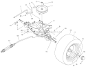 Rear Axle Assembly Diagram and Parts List for 70089 9900001-9999999 - 1999 Toro Lawn Tractor