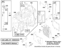 Engine Briggs & Stratton Model 28m707-1182-E1 Diagram and Parts List for 70089 9900001-9999999 - 1999 Toro Lawn Tractor