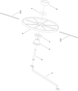 Cutting Assembly Diagram and Parts List for 2602 315000001 - 315999999 Toro Lawn Tractor Accessories