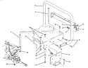 Stand Bar Assembly Diagram and Parts List for 70120 4900001-4999999 - 1994 Toro Lawn Tractor