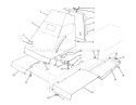 Front Tower Assembly Diagram and Parts List for 70080 5900001-5999999 - 1995 Toro Lawn Tractor