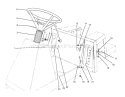 Steering Wheel, Switches & Decals Diagram and Parts List for 70080 5900001-5999999 - 1995 Toro Lawn Tractor