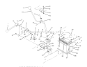 Transmission Linkage Assembly Diagram and Parts List for 70080 5900001-5999999 - 1995 Toro Lawn Tractor