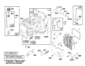 Engine Briggs & Stratton Model 28b707-0126-01 Diagram and Parts List for 70080 5900001-5999999 - 1995 Toro Lawn Tractor