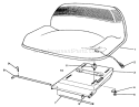 Seat Assembly Diagram and Parts List for 70080 6900001-6999999 - 1996 Toro Lawn Tractor