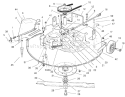 Cutting Unit Assembly Diagram and Parts List for 70122 210000001-210999999 - 2001 Toro Lawn Tractor