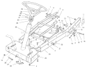 Frame Assembly Diagram and Parts List for 70122 200000001-200999999 - 2000 Toro Lawn Tractor