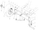 Front Axle Assembly Diagram and Parts List for 70122 200000001-200999999 - 2000 Toro Lawn Tractor
