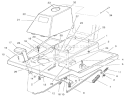 Front Body Assembly Diagram and Parts List for 70122 200000001-200999999 - 2000 Toro Lawn Tractor