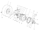 Rear Axle Assembly Diagram and Parts List for 70122 200000001-200999999 - 2000 Toro Lawn Tractor