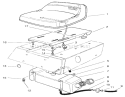 Seat & Gas Tank Assembly Diagram and Parts List for 70122 200000001-200999999 - 2000 Toro Lawn Tractor