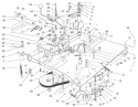 Transmission & Linkage Assembly Diagram and Parts List for 70122 200000001-200999999 - 2000 Toro Lawn Tractor