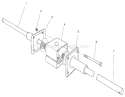 Differential Assembly Diagram and Parts List for 70122 200000001-200999999 - 2000 Toro Lawn Tractor