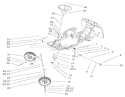Front Axle and Steering Assembly Diagram and Parts List for 70125 220000001-220999999 - 2002 Toro Lawn Tractor