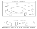 Gasket Assembly Engine Briggs and Stratton Diagram and Parts List for 70125 220000001-220999999 - 2002 Toro Lawn Tractor