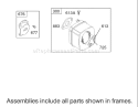 Muffler and Fuel Tank Assembly Engine Briggs and Stratton Diagram and Parts List for 70125 220000001-220999999 - 2002 Toro Lawn Tractor