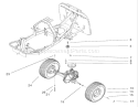 Rear Wheel Assembly Diagram and Parts List for 70125 220000001-220999999 - 2002 Toro Lawn Tractor