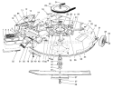 Mower Assembly-Recycler Diagram and Parts List for 70131 6900001-6999999 - 1996 Toro Lawn Tractor