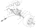 Rear Axle Assembly Diagram and Parts List for 70131 6900001-6999999 - 1996 Toro Lawn Tractor