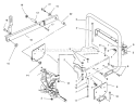 Stand Bar Assembly Diagram and Parts List for 70131 6900001-6999999 - 1996 Toro Lawn Tractor