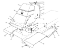 Front Tower Assembly Diagram and Parts List for 70140 3900001-3999999 - 1993 Toro Lawn Tractor