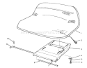 Seat Assembly Diagram and Parts List for 70140 3900001-3999999 - 1993 Toro Lawn Tractor