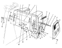 Linkage Assembly Diagram and Parts List for 70100 49000001-49999999 - 1994 Toro Lawn Tractor