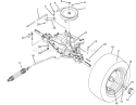 Rear Axle Assembly Diagram and Parts List for 70100 49000001-49999999 - 1994 Toro Lawn Tractor