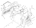 Seat Body & Side Panel Assembly Diagram and Parts List for 70100 49000001-49999999 - 1994 Toro Lawn Tractor