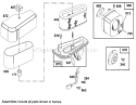 Page F Diagram and Parts List for 70100 49000001-49999999 - 1994 Toro Lawn Tractor