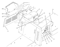 Seat Body & Side Panel Assembly Diagram and Parts List for 70142 59000001-59999999 - 1995 Toro Lawn Tractor
